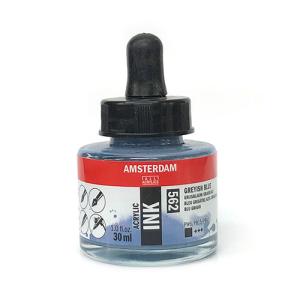 Royal Talens Amsterdam Acrylic Ink - (1oz/30ml) Greyish Blue