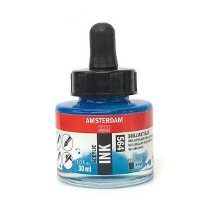 Royal Talens Amsterdam Acrylic Ink - (1oz/30ml) Brilliant Blue