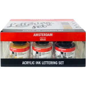 Royal Talens Amsterdam Acrylic Ink Set - (6 Pack) Lettering