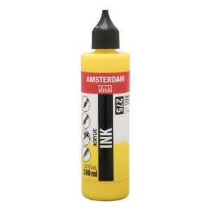 Royal Talens Amsterdam Acrylic Ink - (3.4oz/100ml) Primary Yellow