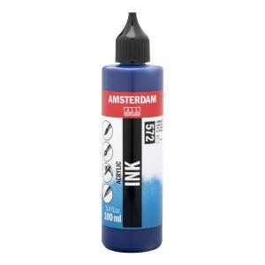 Royal Talens Amsterdam Acrylic Ink - (3.4oz/100ml) Primary Cyan