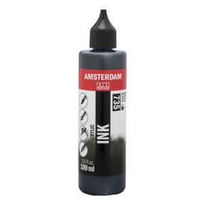 Royal Talens Amsterdam Acrylic Ink - (3.4oz/100ml) Oxide Black