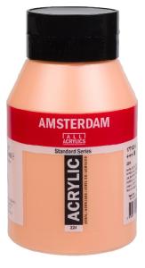 Royal Talens Amsterdam Acrylic Paint - (33.8oz/1000ml) 224 Naples Yellow Red