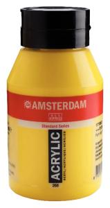 Royal Talens Amsterdam Acrylic Paint - (33.8oz/1000ml) 268  Azo Yellow Light