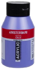 Royal Talens Amsterdam Acrylic Paint - (33.8oz/1000ml) 519 Ultramarine Violet Light