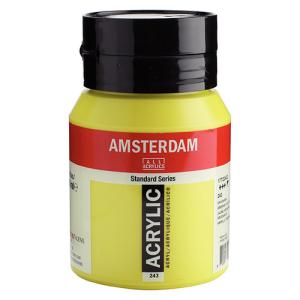 Royal Talens Amsterdam Acrylic Paint - (16.9oz/500ml) Greenish Yellow