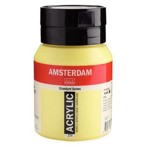 Royal Talens Amsterdam Acrylic Paint - (16.9oz/500ml) Nickel Titanium Yellow
