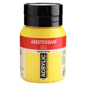 Royal Talens Amsterdam Acrylic Paint - (16.9oz/500ml) Primary Yellow