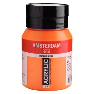 Royal Talens Amsterdam Acrylic Paint - (16.9oz/500ml) Azo Orange