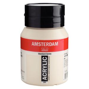Royal Talens Amsterdam Acrylic Paint - (16.9oz/500ml) Titanium Buff Light