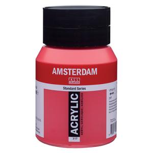Royal Talens Amsterdam Acrylic Paint - (16.9oz/500ml) Transparent Red Medium