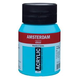 Royal Talens Amsterdam Acrylic Paint - (16.9oz/500ml) Turquoise Blue