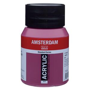 Royal Talens Amsterdam Acrylic Paint - (16.9oz/500ml) Permanent Red Violet