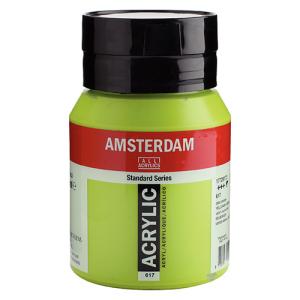 Royal Talens Amsterdam Acrylic Paint - (16.9oz/500ml) Yellowish Green