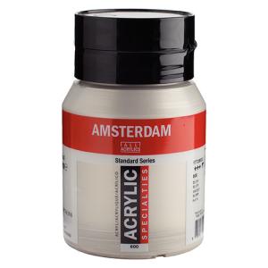 Royal Talens Amsterdam Acrylic Paint - (16.9oz/500ml) Silver