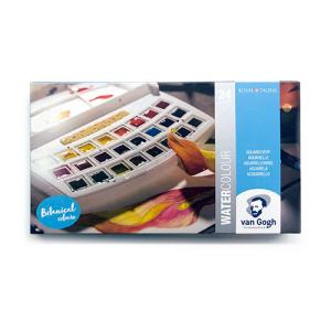 Royal Talens Van Gogh Water Color Painting Set - (24 Pans) Botanical Colours