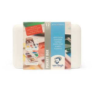 Royal Talens Van Gogh Water Color Pocket Box - (12 Pans) Basic Set