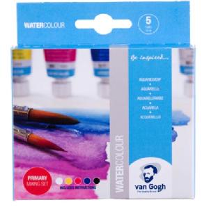 Royal Talens Van Gogh Water Colors - (5 Tubes)  Primary Mixing Set  20820115