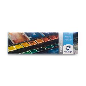 Royal Talens Van Gogh Water Color Painting Set - (24 Pans) Metal Box