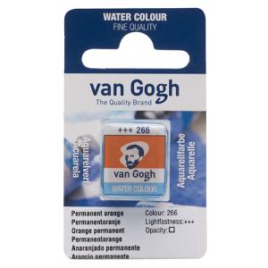 Royal Talens Van Gogh Water Colour Half Pan - Permanent Orange