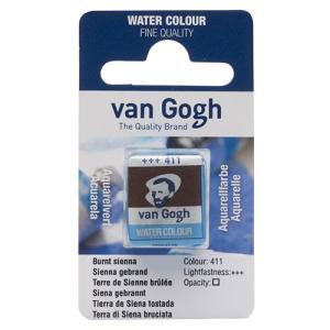 Royal Talens Van Gogh Water Colour Half Pan - Burnt Sienna