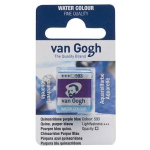 Royal Talens Van Gogh Water Colour Half Pan - Quinacridone Purple Blue
