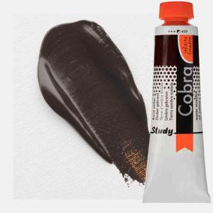 Royal Talens Cobra Study Water Mixable Oil Paint 40m Burnt Umber 409