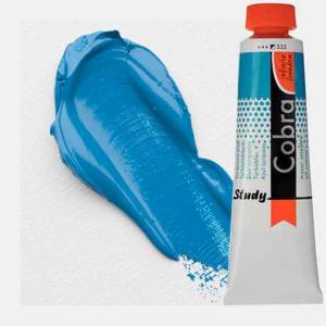 Royal Talens Cobra Study Water Mixable Oil Paint 40ml Turquoise Blue 522