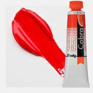Royal Talens Cobra Study Water Mixable Oil Paint 200ml Pyrrole Red Light 340