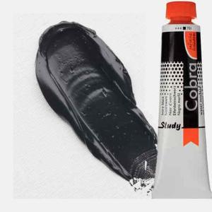 Royal Talens Cobra Study Water Mixable Oil Paint 200ml Ivory Black 701