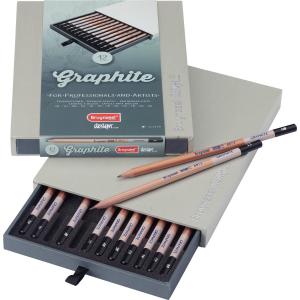 Bruynzeel Design Graphite Pencil Box Set 12 ct