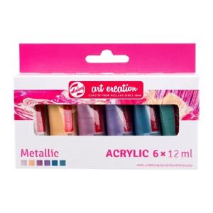 Royal Talens Art Creation Acrylic Paint Set - Metallics 6x12ml  9021861M