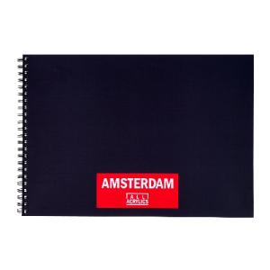 Amsterdam Black Hard, Spiral-bound Sketchbook (A3)   11.69"x16.53"   93023020
