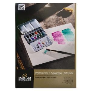 Rembrandt Watercolor Paper Pad Cold Press Fine 100% Cotton- 10"x14" (10shts)
