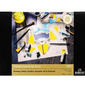 Rembrandt Toned Mixed Media Paper Pad Industrial Grey 8.3"x11.7" , 120lbs 93080002