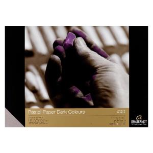 Rembrandt Pastel Paper Pad Dark Colors   8.3"x11.7", 75lbs,    30 sheets  93092129