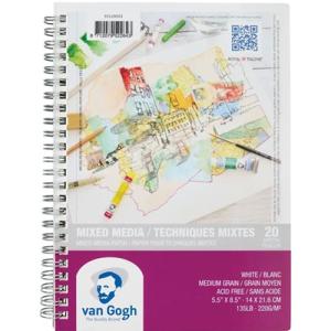 Royal Talens Van Gogh Mix Media Pad 5.5" x 8.5" - (20 Sheets, 135lb)