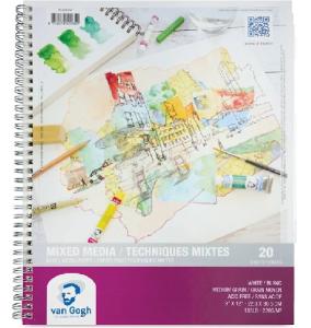 Royal Talens Van Gogh Mix Media Pad 9" x 12" - (20 Sheets, 135lb)