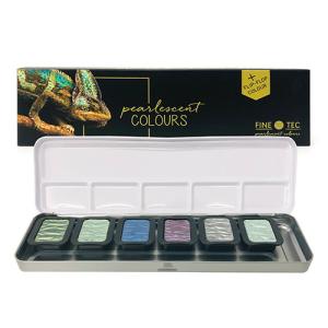 FineTec Pearlescent Watercolor Set - (6 Pack) Cool Tones