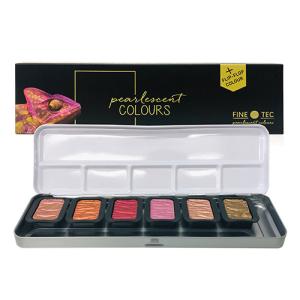 FineTec Pearlescent Watercolor Set - (6 Pack) Warm Tones