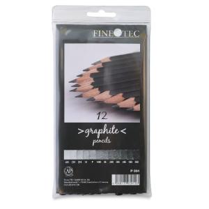 Fine Tec Graphite Drawing Pencil Set 12ct