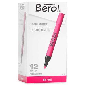Berol Highlighter - (12 Pack) Pink