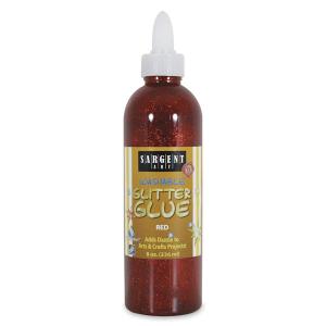 Sargent Washable Glitter Glue - (8oz/236ml) Red