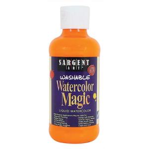 Sargent Liquid Watercolor Magic - (8oz/237ml) Fluorescent Yellow-Orange
