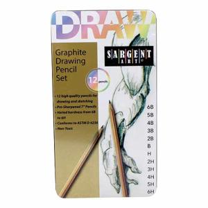 Tin Drawing Pencil Set- 12ct