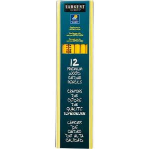 Sargent Premium Cedar Wood Pencils - (12 Pack) No. 2