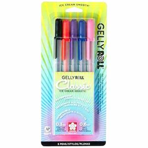 Sakura Gelly Roll Classic Pens - 06 Fine Line, Assortment 5pk