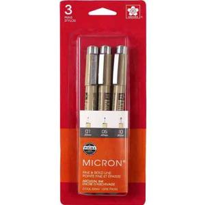 Sakura Pigma Brush Pen -Cool Gray (3pk)