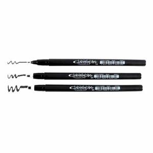 Sakura Pigma Calligrapher Black Pen Set-3pc, 1mm, 2mm, 3mm