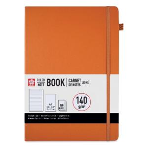Sakura A4 Notebook - Amber, 8.3" x 11.7", Ruled  52410